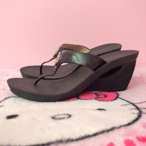 y2k micheal kors flip flops high heels/ platform - Picture 4 of 8